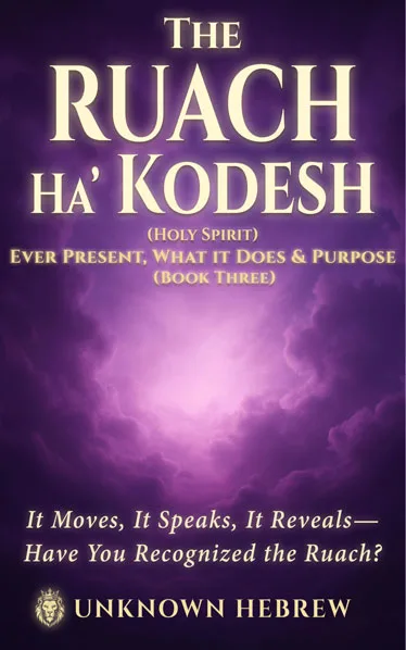 Purple cloud-filled sky glowing with light, cover of Book 3 in the Ruach Ha’Kodesh series by Unknown Hebrew.