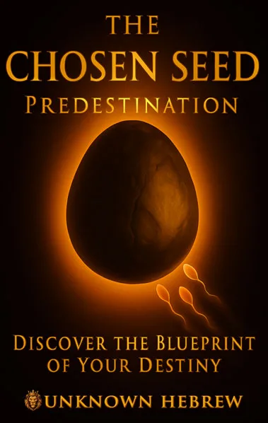 Cover of The Chosen Seed: Predestination with glowing seed and sperm imagery.