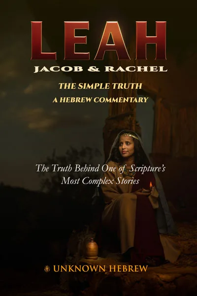 Book cover of Leah: Jacob & Rachel – The Simple Truth, A Hebrew Commentary by Unknown Hebrew.