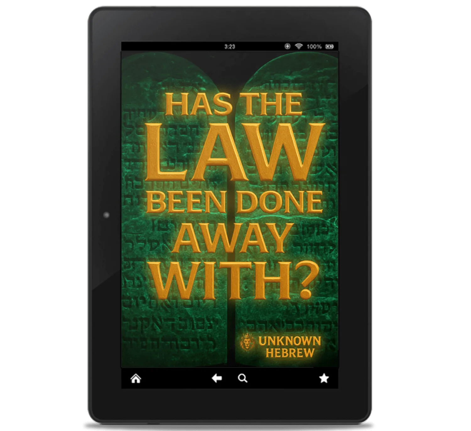 Has the law been done away with book unknown hebrew
