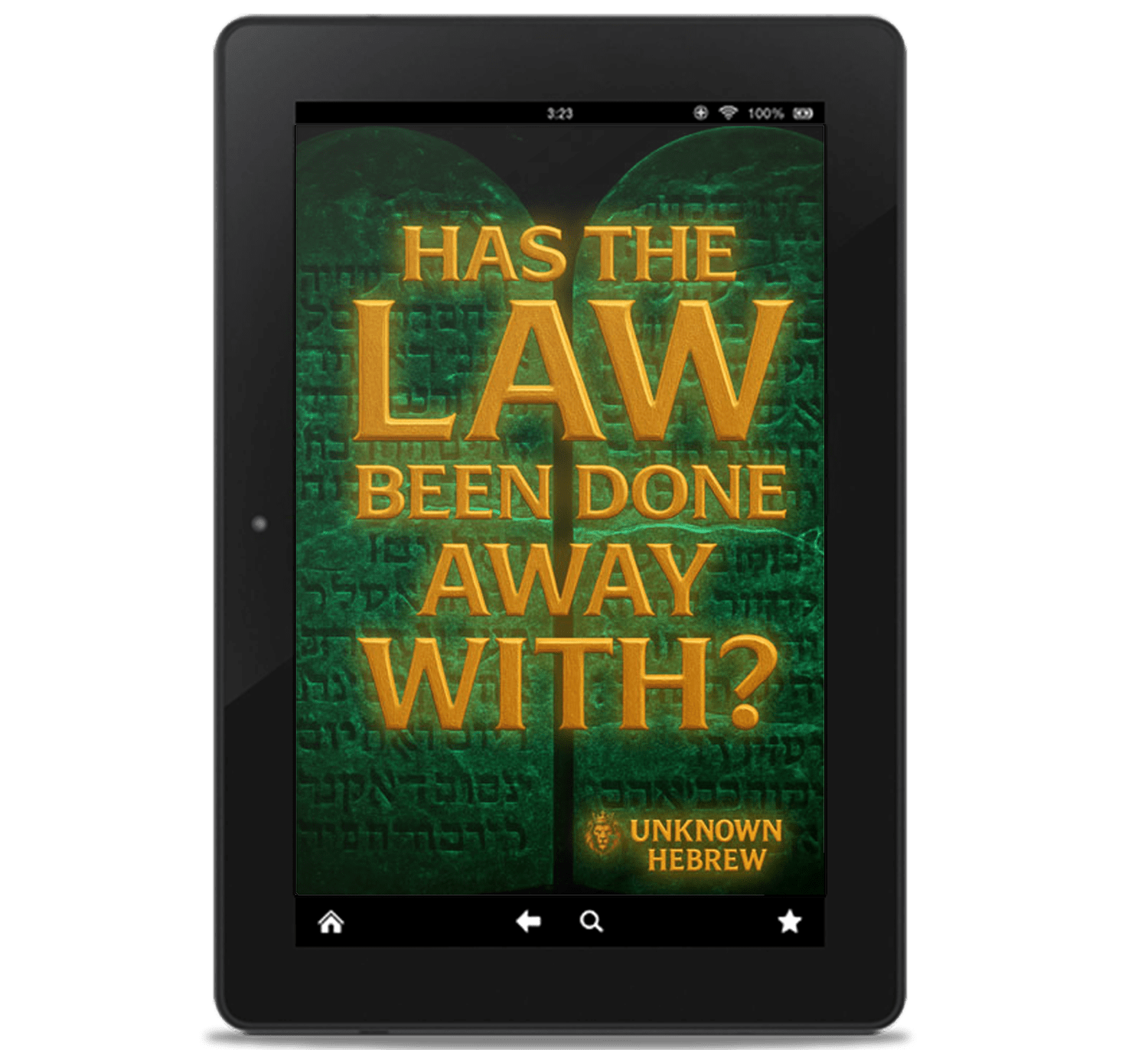 Has the law been done away with book unknown hebrew
