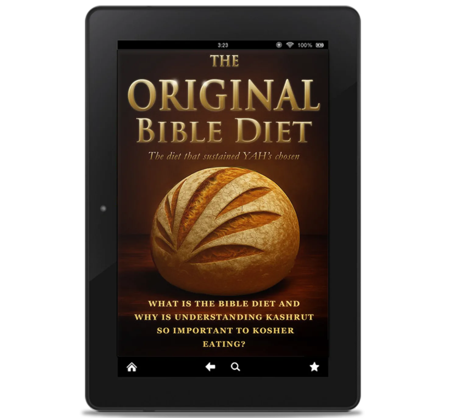 Unknown Hebrew ebook with bread about the original diet